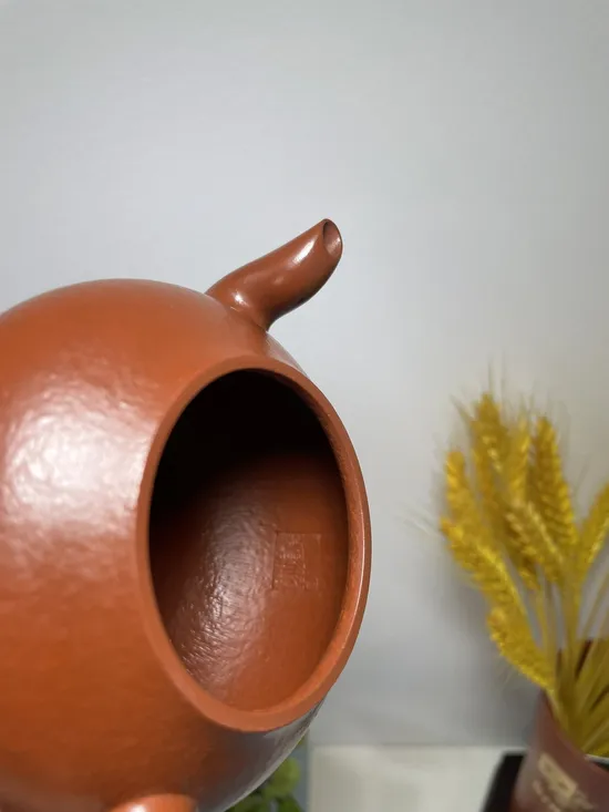 紫砂壺梨形原礦大紅袍手工製作 1