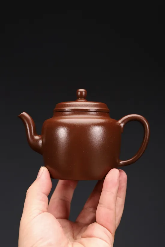 紫砂壺宮燈款式 紫泥手工製作 2