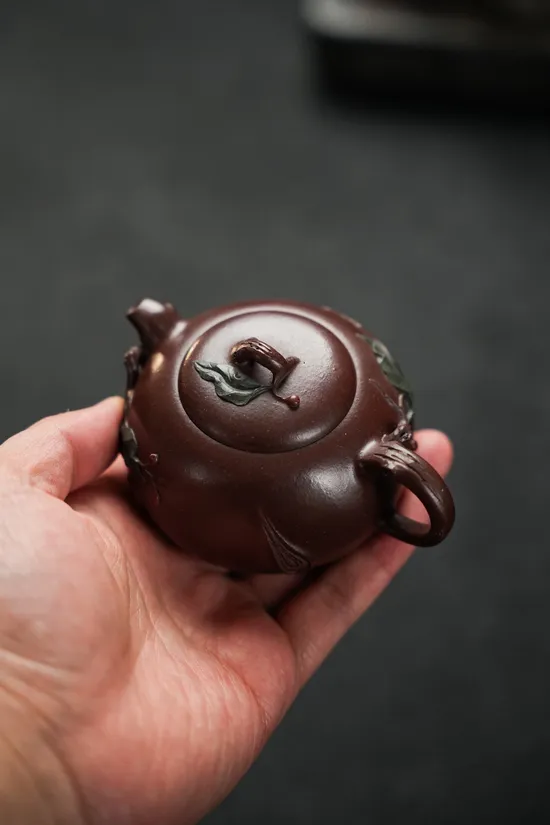 紫砂壺手工製作古風貼花茶具 2