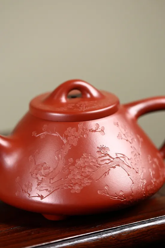 紫砂壺收藏重器子冶石瓢原礦大紅袍國家級工藝師作品 1