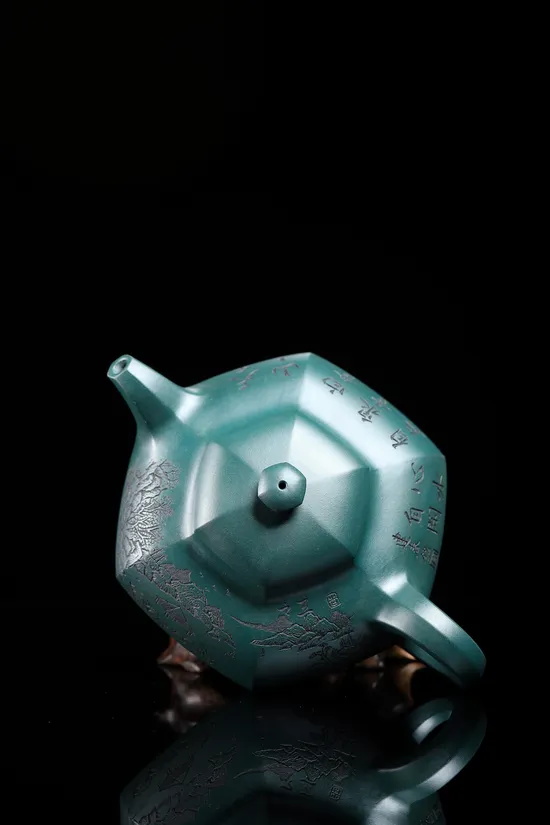 紫砂壺名家作品六方合歡 研高周建春老師創作 1