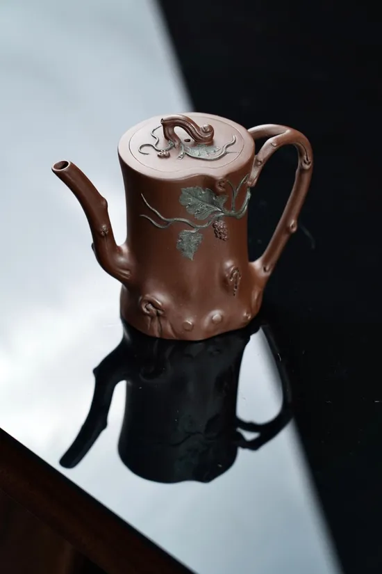 全手工葡萄碩果紫砂壺｜原礦文革老紫泥200cc 2