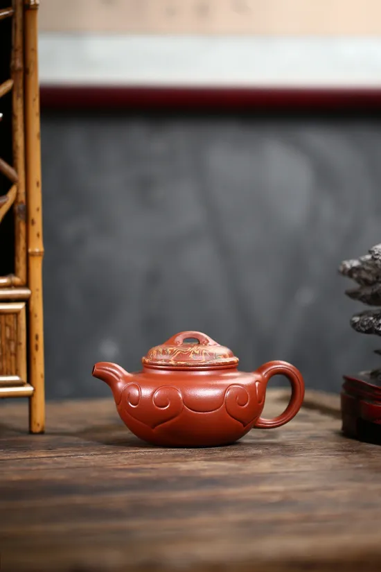 仿古如意紫砂壺 高階工藝美術師鮑玉華製作 2