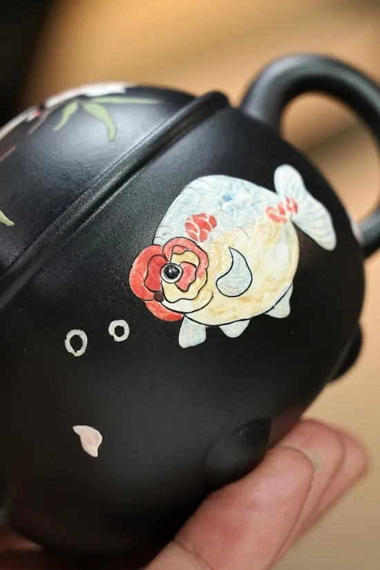 紫砂壺手工製作 原礦黑料 煮茶佳品 1