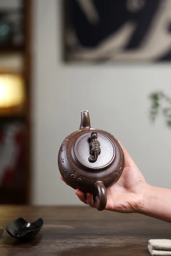 紫砂壺瑞獸佳作 柴燒工藝高工精品 1