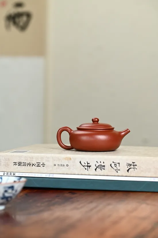紫砂壺 900元 王利娟 扁燈 朱泥茶具 1