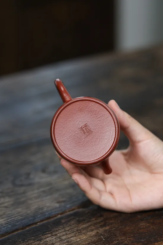 紫砂壺全手工漢鐸國工方勤平朱泥180cc 1