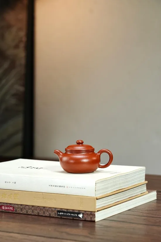 紫砂壺仿古把玩器原礦朱泥100cc 2