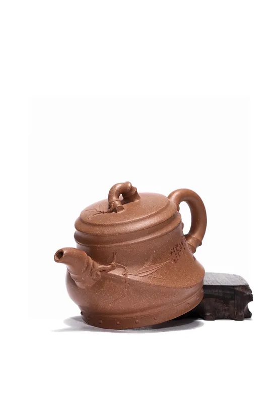 紫砂壺清泉工藝美術師潘菊芳原礦老段泥400cc 2