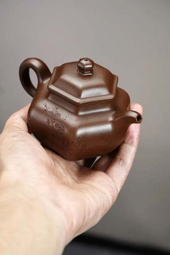 六角蓮子慕古紫砂壺 1