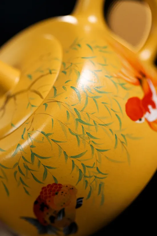 任瑞華紫砂井欄壺 黃金朱泥手工製造 2