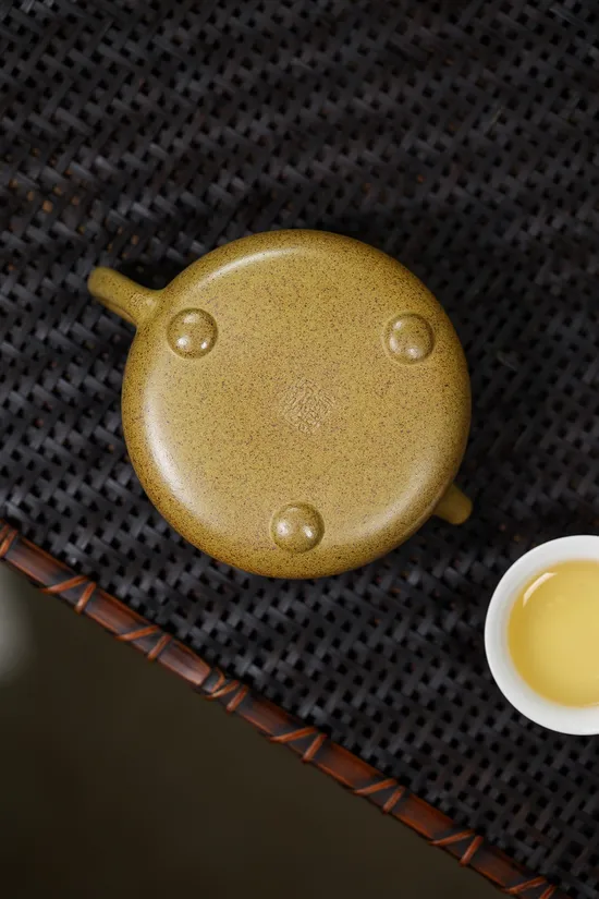 國工方勤平滿瓢紫砂壺高溫段泥230cc14孔 2