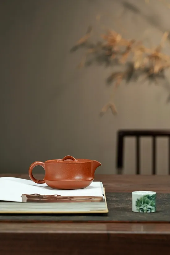 新竹漢瓦紫砂壺原礦降坡泥200cc10孔 1