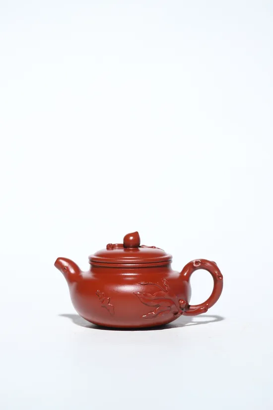 紫砂壺 實用藝術收藏 壽桃仿古套組 1