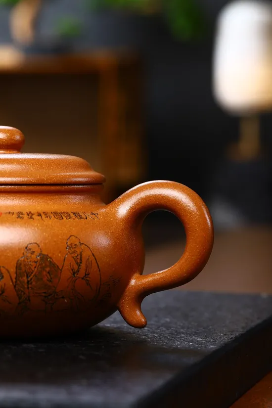 紫砂壺範建新手工製作十八羅漢仿古茶具 2