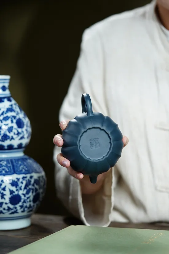 紫砂壺筋紋仿古高工佳作國家級工藝美術師製 1