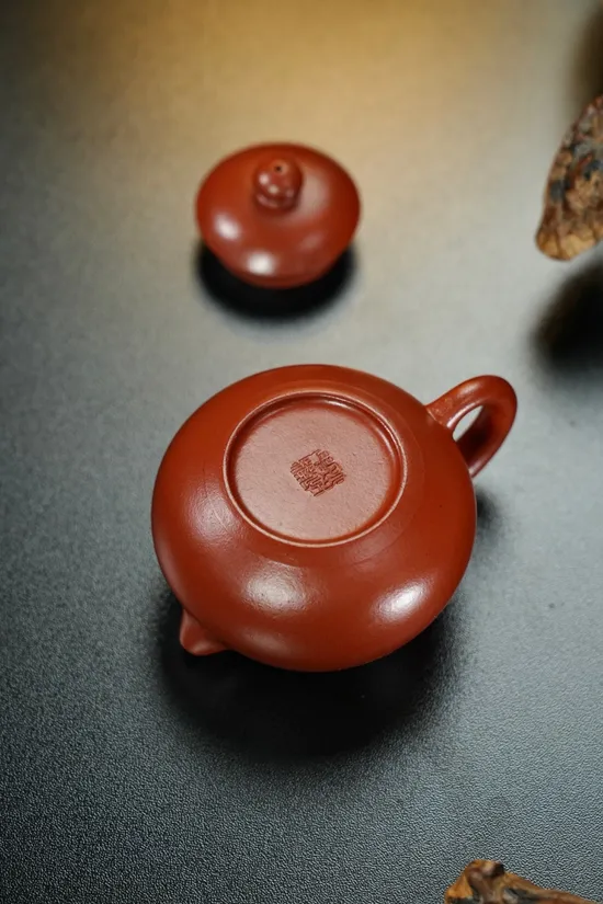 紫砂壺文旦把玩器原礦朱泥150cc 1