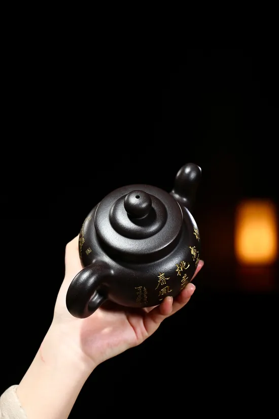 紫砂壺 石黃料 全手工製作 許時娟國級高工佳作 1