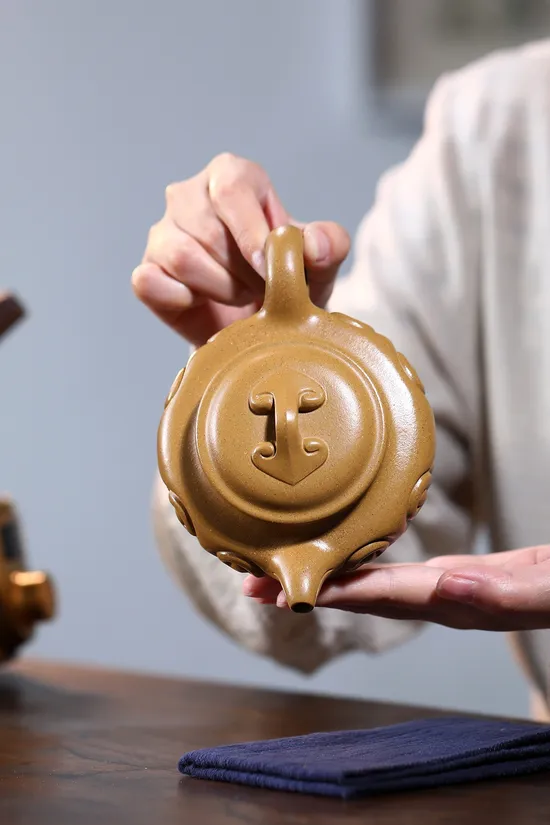 紫砂壺手工製作仿古如意收藏佳品 2