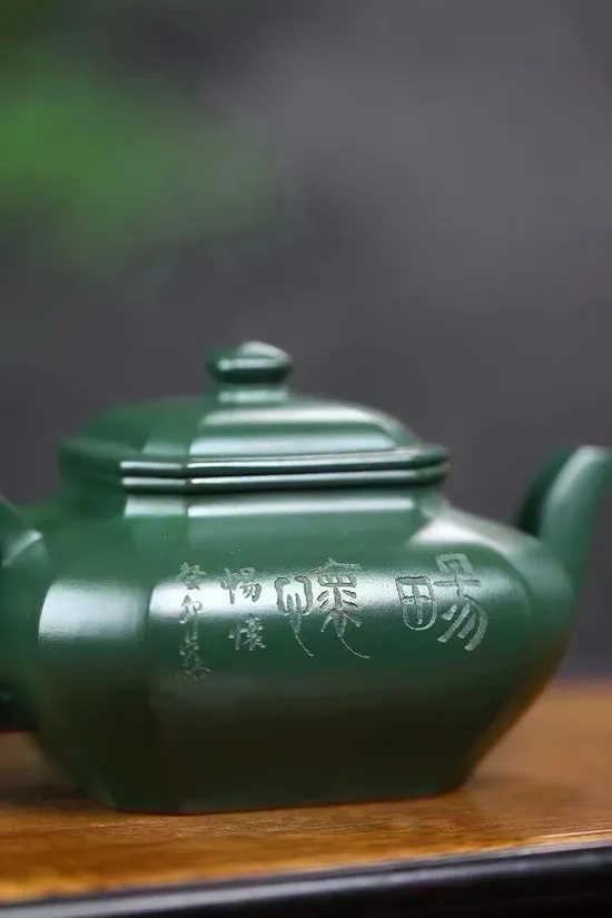 紫砂壺古韻 吳貞裕手工製作 綠泥珍品 2