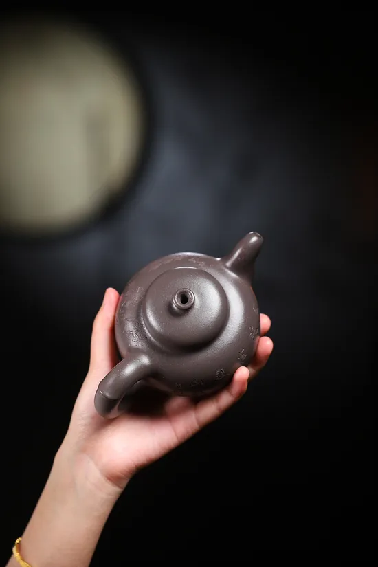 國工楊軍保道洪葫蘆紫砂壺愛馬仕灰300cc 2