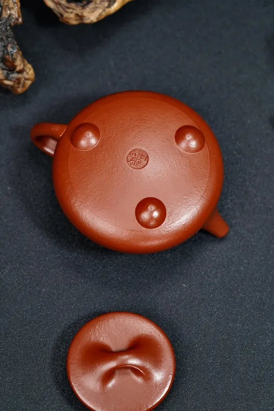 紫砂壺景舟石瓢全手工朱泥240cc 1