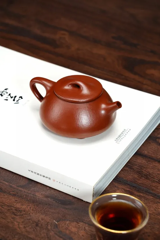 紫砂壺景舟石瓢全手工朱泥240cc 2