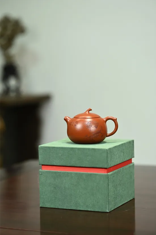 紫砂壺手工製作 獅趣西施 朱泥茶具 2