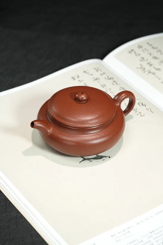 紫砂壺朱泥180cc扁腹茶具 1