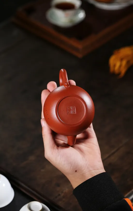 高俊傑紫砂壺蝶語系列210cc原礦大紅袍茶具 2