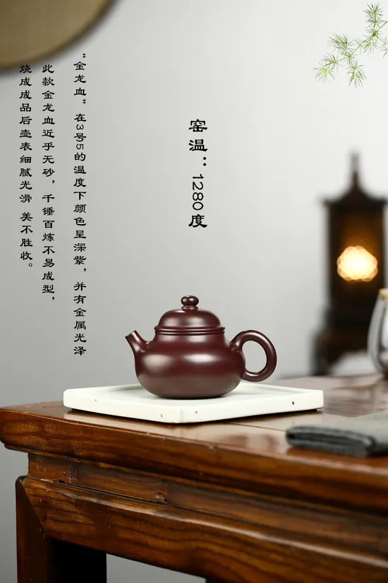楊鵬老師全手工金龍血紫砂壺185cc 1