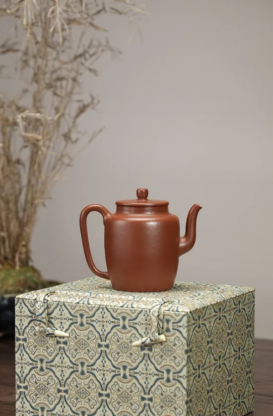 高執朱泥紫砂壺手製精工泥繪裝飾 2