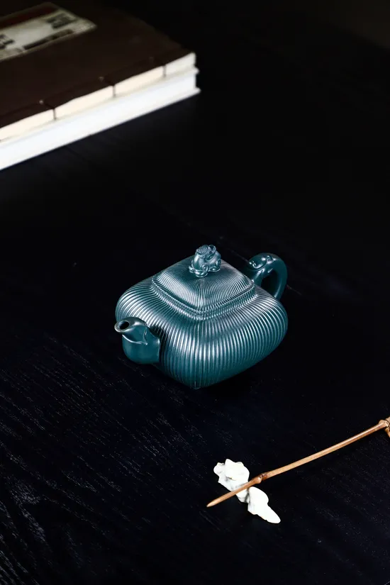 紫砂壺四方傳爐收藏級原礦蘇門答臘青手工製作 1