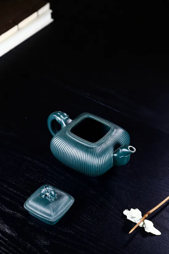 紫砂壺四方傳爐收藏級原礦蘇門答臘青手工製作 2