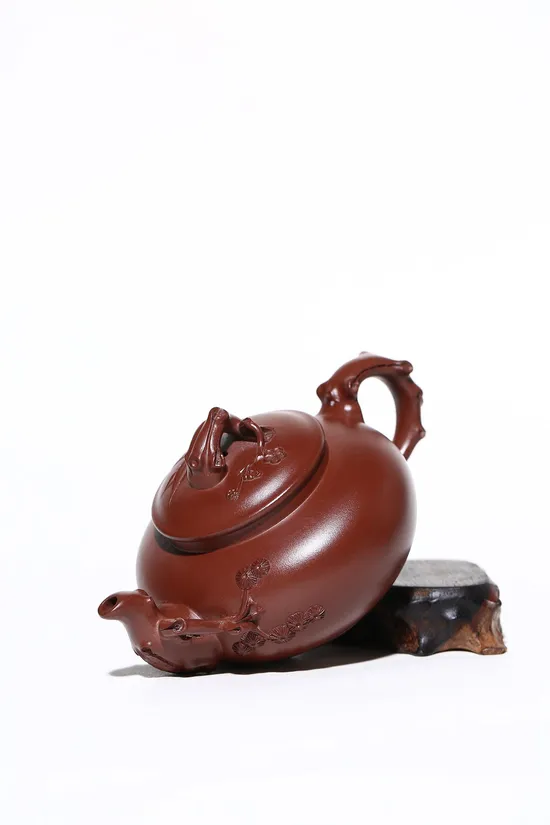 紫砂壺歲寒三友高工姚華君手工製作 2