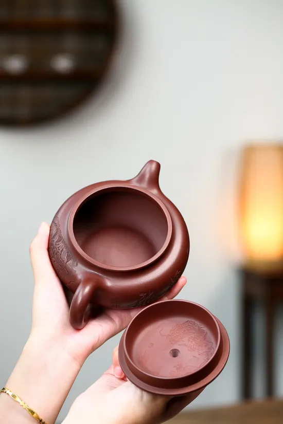 紫砂壺高建中藏龍臥虎仿古精品 1