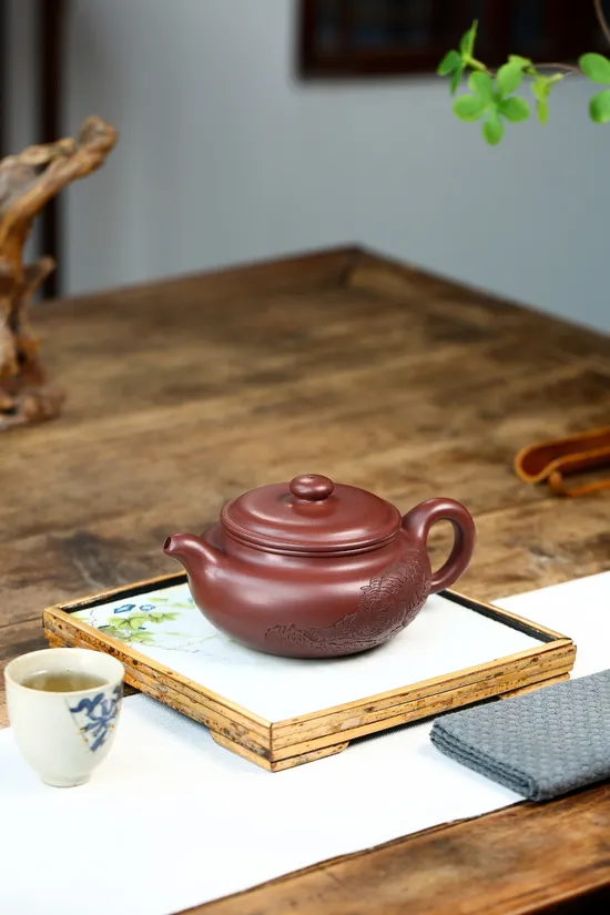 紫砂壺高建中藏龍臥虎仿古精品 2