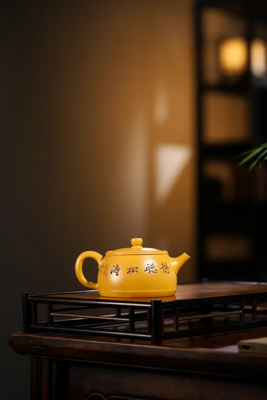 紫砂壺一鼓作氣 黃金朱泥手工製作 2