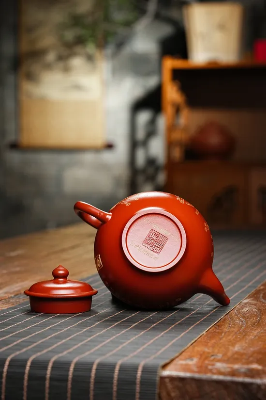 紫砂壺收藏級笑櫻作品_研高大師親製 1