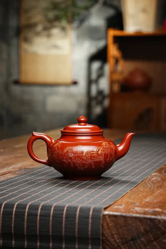 紫砂壺收藏級笑櫻作品_研高大師親製 2