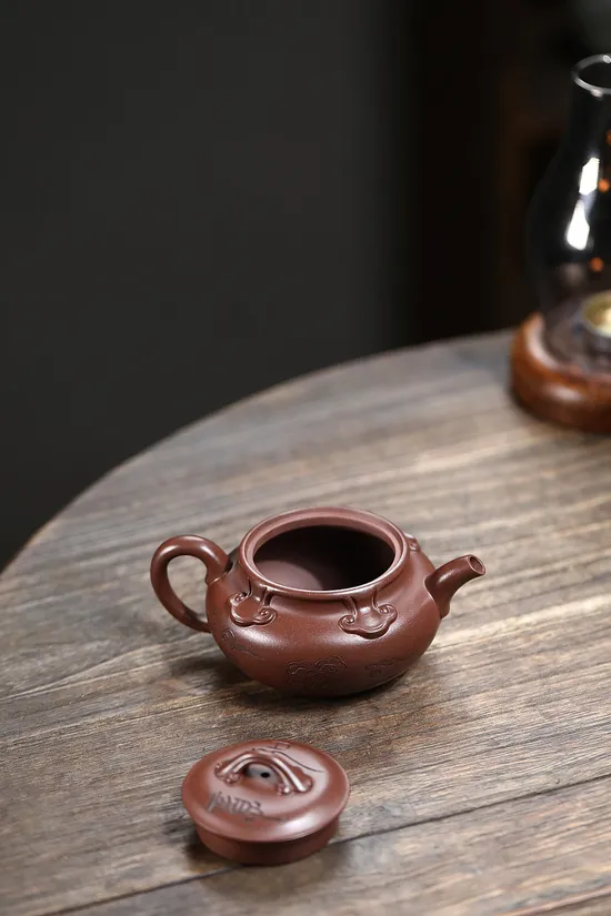 紫砂壺祥雲如意工藝美術師鑄造 2