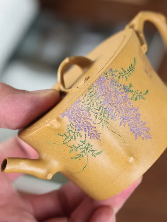 紫砂壺收藏重器家藏老段泥全手工樹樁壺 2