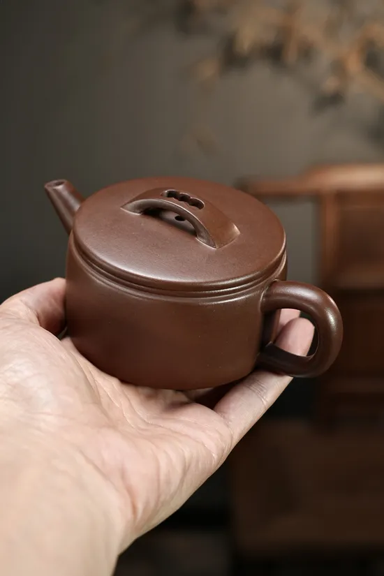 漢瓦實用紫砂壺 高品質原礦紫泥170cc 1