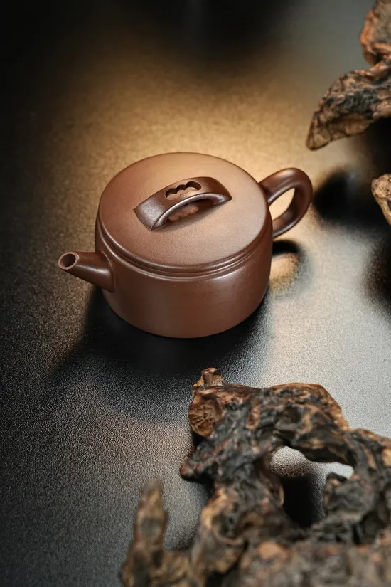 漢瓦實用紫砂壺 高品質原礦紫泥170cc 2