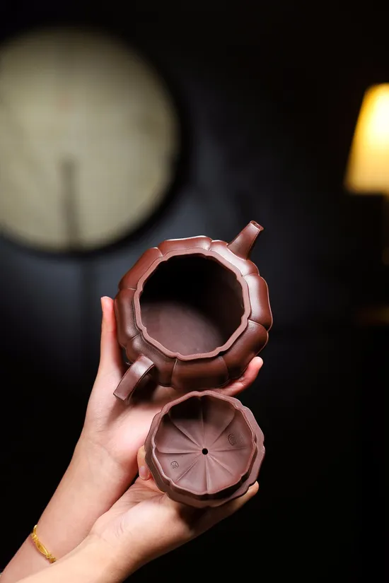 紫砂壺寶菱原礦老紫泥名家手作收藏價值 1