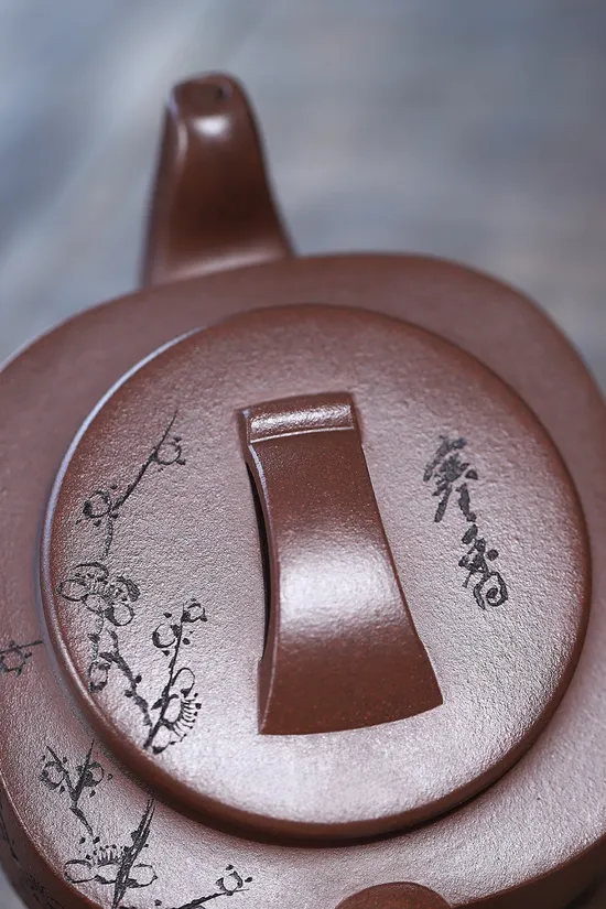 紫砂壺四方均玉國藝師鮑玉華手工製作 1