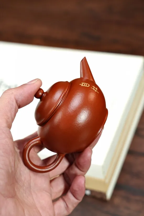 小水平經典紫砂壺 紅泥手工製作 1