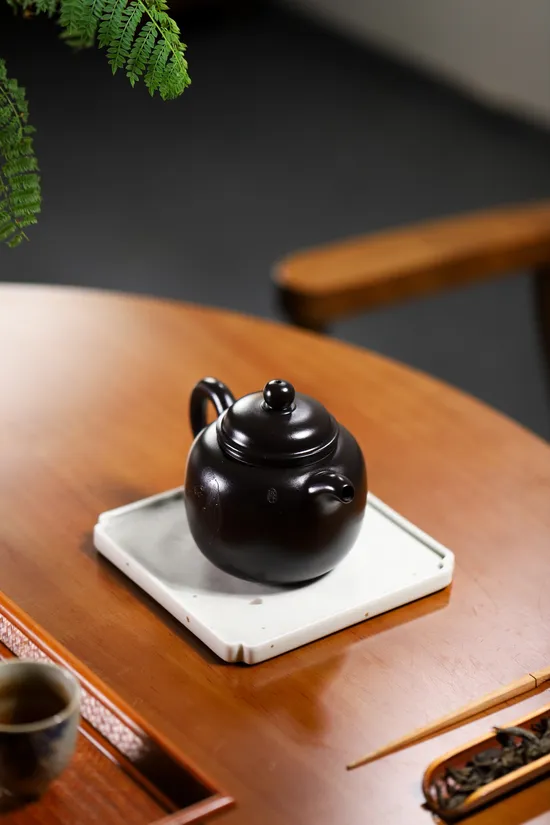 國工佳品大匏尊紫砂壺微刻心經 1