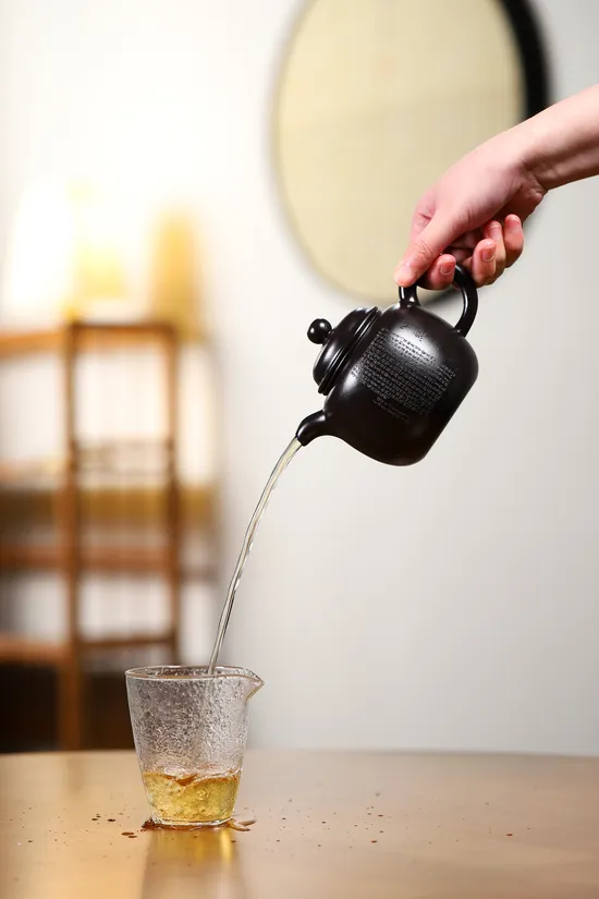 國工佳品大匏尊紫砂壺微刻心經 2