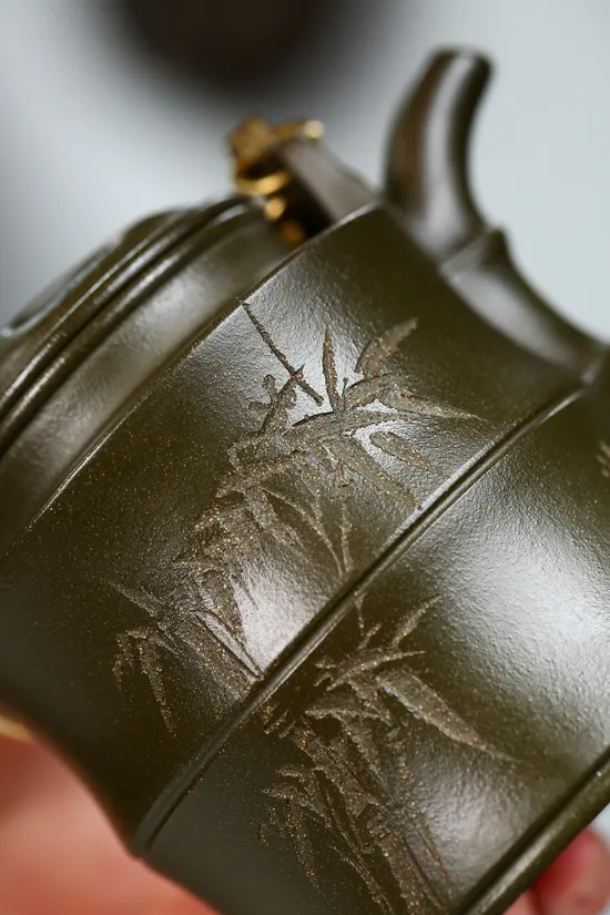 楊軍保紫砂壺竹節洋桶精品 1